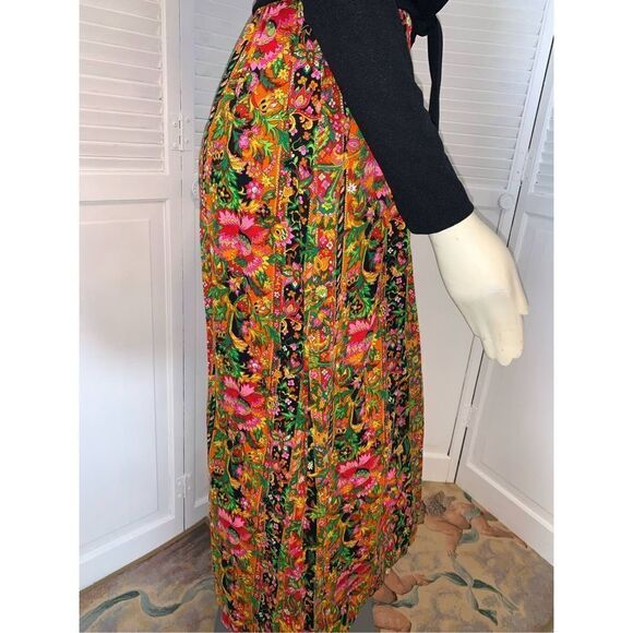 Vintage 60’s Long Sleeve Maxi Dress Size Medium - Picture 14 of 16
